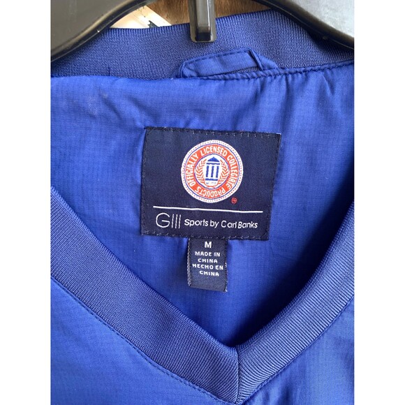 Blue and red Kansas Jayhawks embroidered windbreaker Size M - Picture 3 of 10